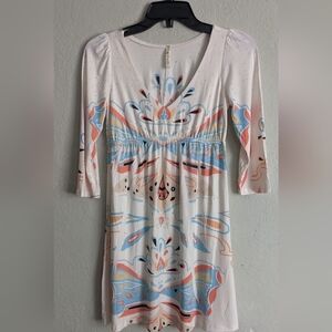 Sublimation Long Sleeve Mini  Dress